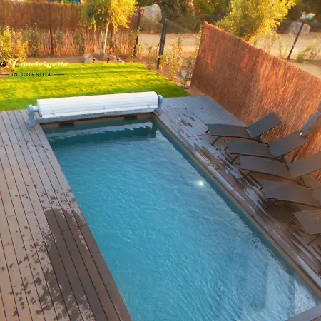 Villa N5 Piscine Chauffee Privee Jardin 5 Min Page St Cyprien Keysconciergerie In Corsica Σπίτι διακοπών Lecci
