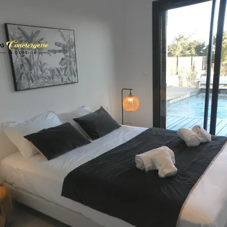 Villa N5 Piscine Chauffee Privee Jardin 5 Min Page St Cyprien Keysconciergerie In Corsica * Lecci